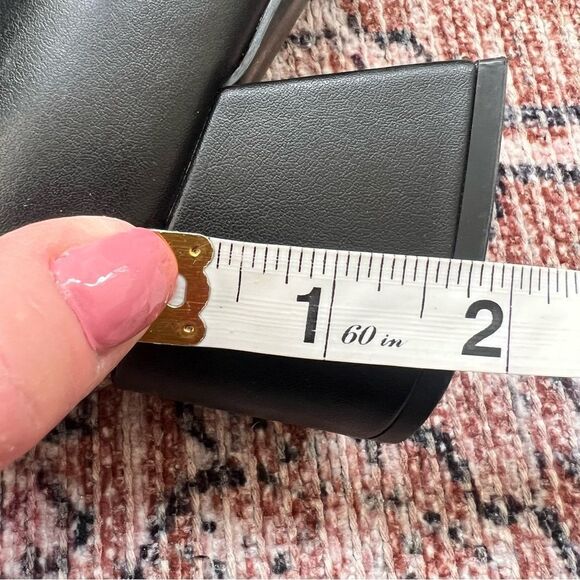 Calvin Klein Madeline Pump Shoes Womens Size 7 Black Faux Leather Block Heel - Picture 10 of 12